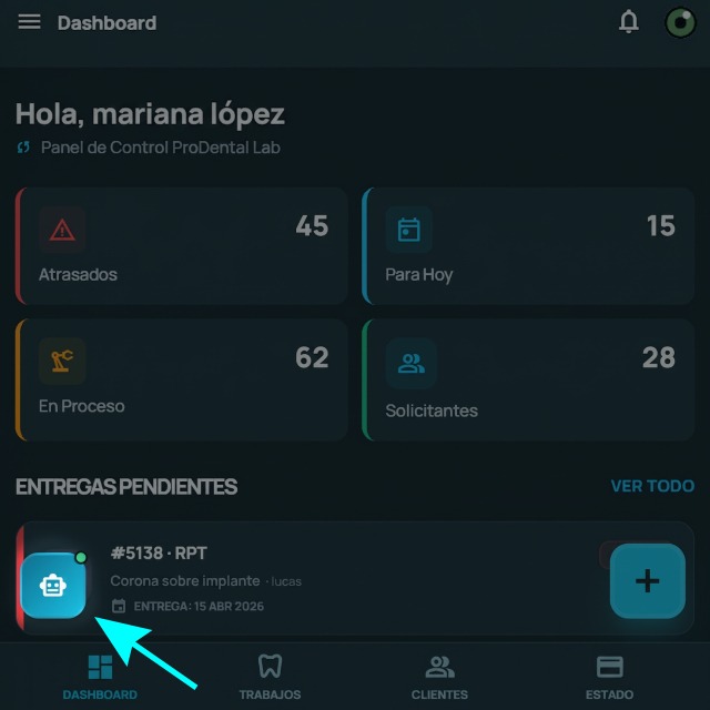 LabPro Dashboard con acceso a IA